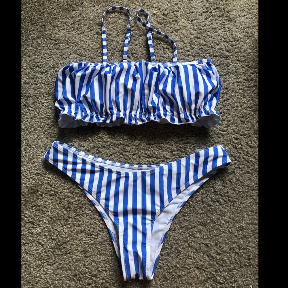 Shein Striped Bathing Suit Bikini